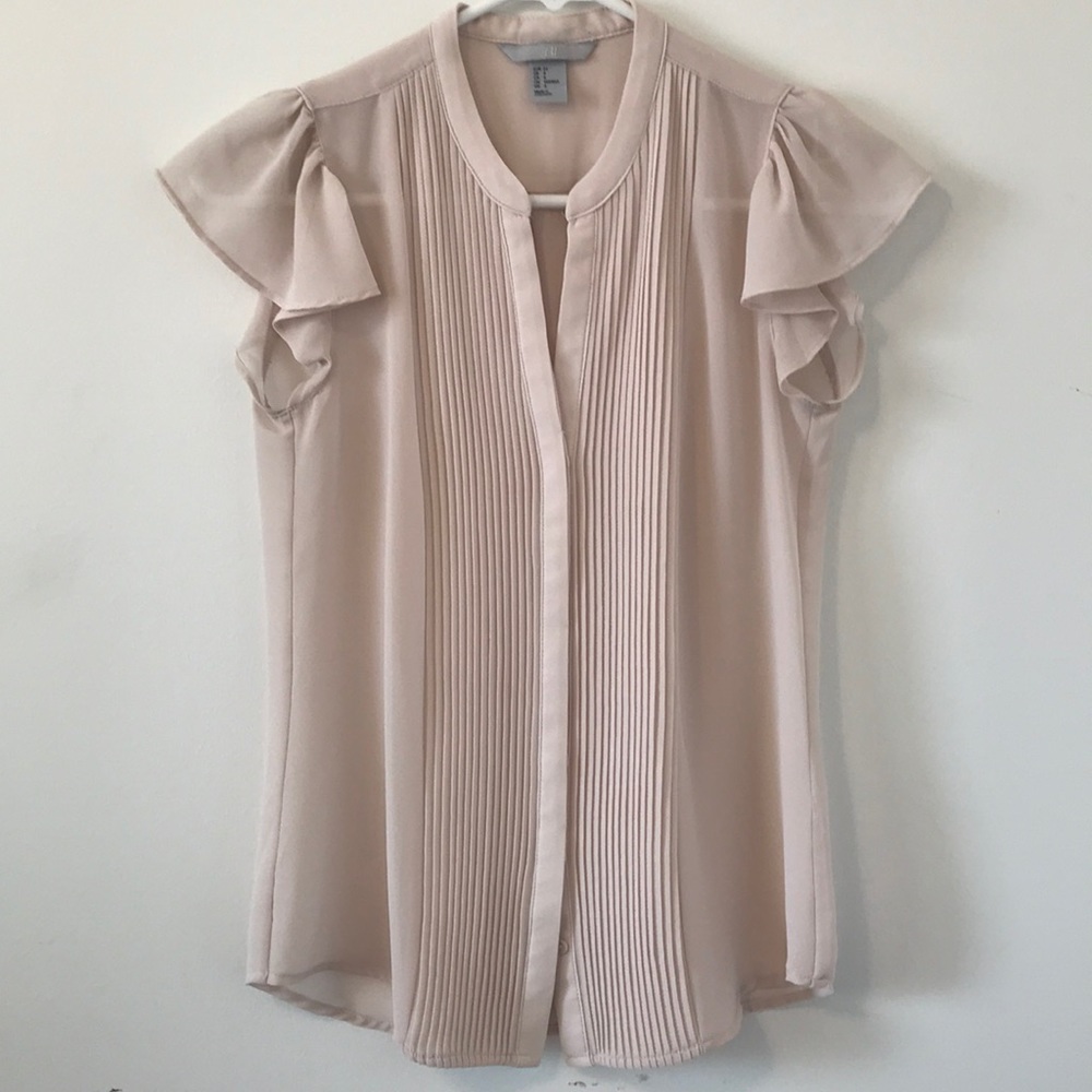 Sheer Blush Button Up